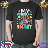 Teacher My Students Are Eggs Tremely Smart Happy Easter Day T-Shirt