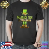 The Pharmacy Tech Leprechaun Matching St Patricks Day T-Shirt Unisex