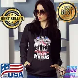 The strongest wall are not made of stone they are made of brave veterans shirt