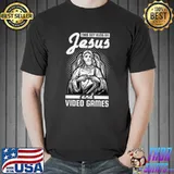 This Boy Runs On Jesus And Video Games Premium T-Shirt Unisex