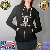 This mom loves her blue devils Full Zip Hooded
