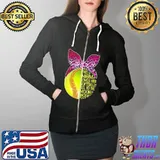 This mom loves her softball leopard bandana mother's day Full Zip Hooded