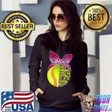 This mom loves her softball leopard bandana mother's day shirt