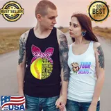 This mom loves her softball leopard bandana mother's day Tank Top