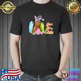 Top Easter Love Costume Goldendoodle Dog Puppy Lover T-Shirt Unisex