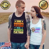 Top Real Grandpa Play Poker Casino Gambler Funny Gambling Premium T-Shirt