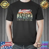 Top Retro Vintage 1982 Limited Edition 40th Birthday 40 Year Old T- Unisex