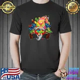 Top Tie Dye Leopard Gnome Holding Puzzle Pieces Autism Awareness Premium T-Shirt Unisex