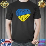 Ukraine Flag Ukrainian Heart T-Shirt Unisex