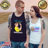 Ukraine Girl Ukrainian Girl Flag Messy Bun Ukraine Women T-Shirt