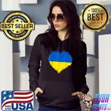 Ukraine Pride Vintage Retro Feel Ukrainian Flag Colors Peace T-Shirt