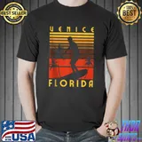 Venice Beach Florida Surfing Surfer Ocean Vintage T-shirt