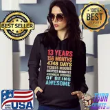 Vintage 13th birthday 13 years old being awesome Hoodie