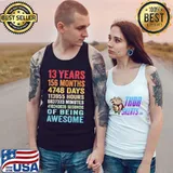 Vintage 13th birthday 13 years old being awesome Tank Top