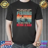 Vintage Retro Proud Dad Fishing Lover Is Being A Dad T-Shirt