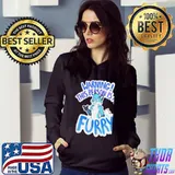 Warning this person is a furry blue fox shirt