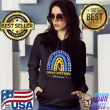 World Down Syndrome Awareness Day Boho Rainbow Ribbon T21 T-Shirt