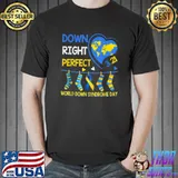 World Down Syndrome Day Awareness Love Socks Shirt T21 March T-Shirt