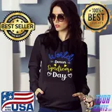 World Down Syndrome Ukraine Peace Socks Love T-Shirt