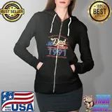 World's Greatest Dad Was Born In 1991 Limited Edition America Flag Shirt Full Zip Hooded