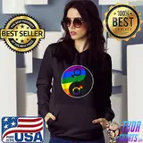 Yin and Yang Character LGBT Pride Homo Gay Bisexual T-Shirt Hoodie