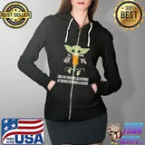 Yoda beer bier du trinken am morgen du vertreiben Kummer and Sorgen Full Zip Hooded