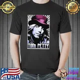 80s 90s retro style tom petty shirt