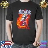 ACDC Guitar Fire Shirt