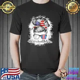 Baseball mom mothers day messy bun girls shirt