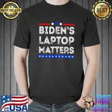 Biden's Laptop Matters, Funny Anti Joe Biden Political T-Shirt Unisex