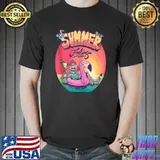 Cute Summer Vibes E Boy E Girl Skeleton Flamingo Inflatable T-shirt