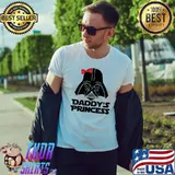 Daddy's princess knight bow tie shirt