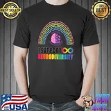 Embrace Neurodiversity I support Autism Spectrum ADHD ASD Rainbow T-Shirt Unisex