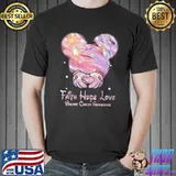 Faith Hope Love Breast Cancer Awareness Mickey Shirt