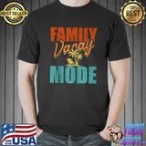 Family Vacay Mode Summer Palm Trees Retro Family Vacation T-shirt