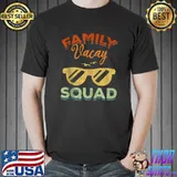 Family Vacay Squad Cool Sunglasses Retro Family Vacation T-shirt