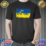 Funny Ukrainian Farmer Steals Tank Ukraine T-Shirt Unisex