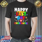 Happy Last Day Of Kindergarten Graduation Teacher Students T-Shirt