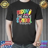 Happy Last Day Of School Shirt Hello Summer Teacher Student T-Shirt