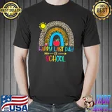 Happy Last Day Of School Teacher Student Graduation Rainbow T-Shirt