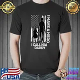 I have Hero I call Him Daddy Fathers Day for Daughuter American Flag Tee Essential T-Shirt