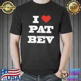 I love pat bev vintage retro heart I love pat bev shirt