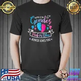 Keeper Of The Gender Reveal Pink Or Blue Auntie Loves T-Shirt