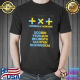 Kpop txt tomorrow x together member name shirt