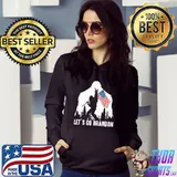 Let's go brandon bigfoot sasquatch alien lovers men women shirt