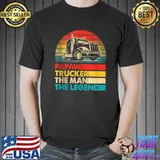 Men Father's Day Papaw Trucker The Man The Legend T-shirt
