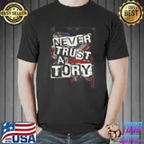 Never trust a tory illustration shirt