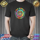 Old hippies rule peace vintage retro shirt