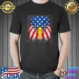 Patriotic Eagle 4th of July USA American Flag Merica men kid Premium T-Shirt
