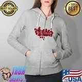 Pearl Knight Flower Shirt Full Zip Hooded